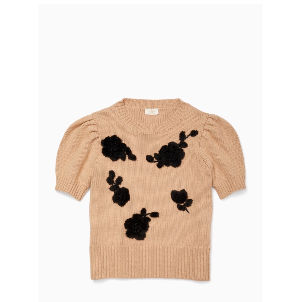 Kate Spade Floral Appliqué Sweater - Picture 4 of 7